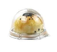 XIZHI Lot de 50 mini boîtes à gâteaux en plastique transparent de 2 cm Argenté.