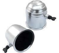 XIZHID 2 Pièces Housse de Boule d'Attelage pour Audi A4 S4 RS4, Cache Boule Attelage, Couvercle D'attelage de Remorque, Plastique Dur,Silver