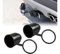 XIZHID 2 Pièces Housse de Boule d'Attelage pour Audi A4 S4 RS4, Cache Boule Attelage, Couvercle D'attelage de Remorque, Flexible, Caoutchouc