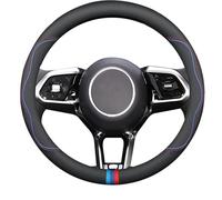 XIZHID Couvre Volant Voiture pour BMW 7 Series 740i 760i xDrive Alpina B7 i7, Couvre Volant Simili Cuir, Housse de Volant, Respirant et antidérapant, Facile à Installer et à Entretenir