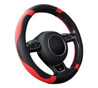 XIZHID Couvre Volant Voiture pour Ford Kuga Titanium/Trend/Cool AB Bj.2020, Respirant Microfibre Cuir Couvre Volant 38-39cm Housse De Volants De Voiture Accessoires D'intérieur