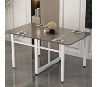XJBTBA Petite Table à Manger, Tables de Cuisine Extensibles, Table Pliante en Bois Massif, Pieds réglables en Acier au Carbone, Table de Pique-Nique multifonctionnelle Peu encombrante Portable