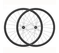 XJBWSDE Paire de Roues de vélo de Route en Fibre de Carbone 28/32/35/38/42/45/50/55/65 mm 700C, axe traversant, Verrouillage Central, Frein à Disque, Assistance 24H, 8/9/10/11/12 Vitesses