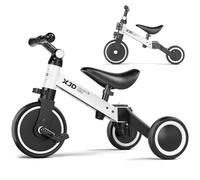 XJD 3 en 1 Vélo Draisienne Tricycle pour Enfants de 1-3 Ans Premier Vélo d'Entraînement d'Équilibre Véhicule avec Pédale Cadeau pour Filles Garçons Léger