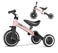 XJD 3 en 1 Vélo Draisienne Tricycle pour Enfants de 1-3 Ans Premier Vélo d'Entraînement d'Équilibre Véhicule avec Pédale Cadeau pour Filles Garçons Léger