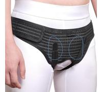 xjdagaoge Ceinture pour Hernie, Ceinture pour Hernie Ombilicale, Inguinale Bilatérale/Double, Bandage de Soutien pour Hernie Inguinale(Medium)