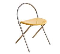 xjdagaoge Chaise Pliante Confortable, Capacité de Charge de 330 Livres, Tabouret Pliant for Petit Usage Domestique,Suitable for Indoor and Outdoor Use, Rose(Yellow)