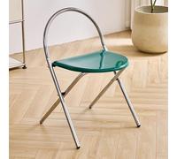 xjdagaoge Chaise Pliante Confortable, Capacité de Charge de 330 Livres, Tabouret Pliant for Petit Usage Domestique,Suitable for Indoor and Outdoor Use, Rose(Green)