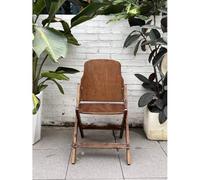 xjdagaoge Chaise Pliante rétro en Bois, Chaise de Jardin Exterieur, Pliable sans Installation, très adaptée au Balcon, au dîner de Famille, à la fête en Plein air et à d'autres activités(Brown)