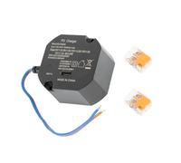 Xjdzineq Adaptateur d'alimentation intégré invisible - Alimentation ABS compacte pour la maison et le travail - Prend en charge divers appareils électroniques - Lien d'alimentation secrète