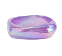 Xjdzineq Artistic Colorful Pearlescent Résine Géométrique Unique Swirls Designs Léger Facile à Utiliser, Accessoire de Mode Polyvalent Géométrique Résine Coloré Tourbillons Confortable Bracelet pour