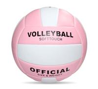 Xjdzineq Balles de volleyball de plage souples épaisses, taille officielle 5, ballons de volley, sable, ballon de sport en polyuréthane pour piscine intérieure et extérieure, salle de gym