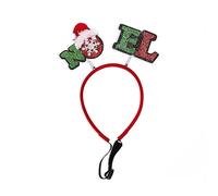Xjdzineq Bandeau de Noël sûr et élégant pour animal de compagnie, chapeau de Père Noël, décoration pour votre bébé, fournitures ménagères, bandeau sûr pour animal de compagnie