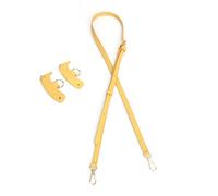 Xjdzineq Bandoulière de rechange en cuir synthétique - Ceinture de rechange réglable - Sangle de sac à bandoulière réglable en cuir synthétique, jaune, One Size