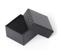 Xjdzineq Boîte cadeau carrée noire en carton avec rembourrage en éponge pour colliers, pendentifs, boîte à bijoux portable