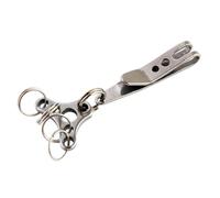 Xjdzineq Clip de poche de suspension en acier inoxydable Porte-clés en acier inoxydable Outil de suspension Clip de poche Portable Sac Gear Pocket Keychain