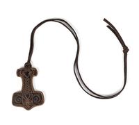 Xjdzineq Collier avec pendentif marteau de Thor pour homme - Bijou talismans - Amulette nordique Mjolnir, One Size, Comme décrit, Comme décrit.