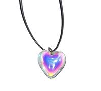 Xjdzineq Collier femme tempérament maille maille rouge chaîne coréenne étudiant chaîne réglable bijoux amour pendentif collier pour femme, Moyen, Comme décrit, Comme décrit.