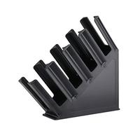 Xjdzineq Distributeur de 4 piles pour couvercles de gobelets en papier - Distributeur de boissons à café - Étagère de rangement pour la maison, le café, le buffet, le comptoir