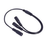 Xjdzineq Double câble répartiteur d'alimentation femelle 5,5 x 2,1 mm DC5521 pour lumières LED et caméras de sécurité, 20 AWG 40 cm de long composant de sécurité