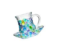 Xjdzineq Ensemble de verres à whisky modernes - Passe au lave-vaisselle - Accessoires de fonction sociale - Tasse à whisky peinte à la main