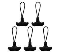 Xjdzineq Extenseur de fermeture éclair de rechange pour bagages, paracorde en forme de T, grande taille, étiquettes d'extension de cordon de fixation coloré