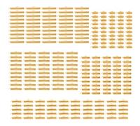 Xjdzineq Kit d'accessoires de bijoux 250 pièces - Fermoirs coulissants à enfiler - Boules à sertir pour fabrication artisanale multi-brins et boucles stables