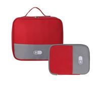 Xjdzineq Lot de 2 pochettes de rangement résistantes aux déchirures - Texture polyester - Convient pour un accès rapide aux planificateurs cliniques de voyage, Rouge, One Size
