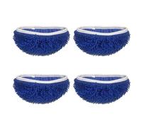 Xjdzineq Lot de 4 tampons de recharge pour serpillère en peluche, super absorbants et lavables pour différents types de sols, accessoires efficaces, serpillère recyclable