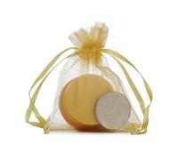 Xjdzineq Manchons en polyester pour arbres fruitiers avec fermeture à cordon de serrage, respirant pour les vergers, le jardinage, les sacs en maille pour la prévention des oiseaux, doré, One Size