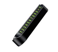 Xjdzineq Plaque d'immatriculation pour tableau de bord de voiture, carte de stationnement temporaire, lueur cachée, numéro de téléphone, numéro de stationnement