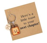 Xjdzineq Porte-clés de dessin animé pour femme, nouveau départ, cadeau d'encouragement à la rupture, cadeau d'adieu inspirant pour collègues de travail