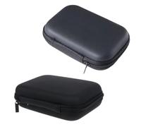 Xjdzineq Sac de rangement rigide en EVA noir pour multimètre numérique, étanche, résistant aux chocs, avec poche en maille pour protéger le multimètre