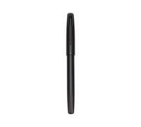 Xjdzineq Stylo plume en métal noir 0,5 mm Pointe F Rempli de piston Encre absorbante Affaires Femme Homme enseignant Artiste Écriture précise