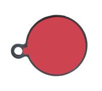 Xjdzineq Support de base adhésif rouge visible pour tableau de bord - Disque circulaire de 80 mm pour installation stable sur le tableau de bord du véhicule