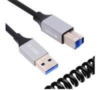 XJEDFTOZD Extension de câble enroulé extensible USB 3.0 type-a type-b type-c Micro B mâle femelle 5Gbps for imprimantes à disque dur, appareils photo et ordinateurs(5)
