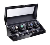 XJEIVJIC Chandelier 8 12 Boîte à Enrouler de Montre Automatique avec éclairage LED Motor de Piano à Moteur de Piano extérieur Grande capacité 4 Modes de Rotation, Un Lustre
