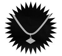 XJEIVJIC Collier Colliers de chaîne de pendentif Femmes Bounce à chaîne plate, couple de hip hop polyvalent accessoires simples