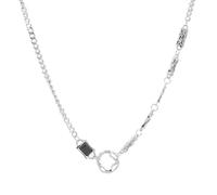 XJEIVJIC Collier Femmes Pendante Chaîne Colliers Mend Mend's Fashion Trend Candarbone Chain Personality Simple Men's Hip-Hop Accessoires