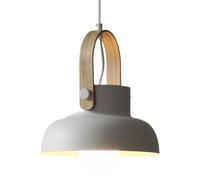 XJEIVJIC E27 Screw Single-Head Pendant Light,French Minimalist Style Chandelier,Creative Personality Iron Art Hanging Lamp,Coffee House Studio Restaurant Decorative Lighting Fixtures (Dark)