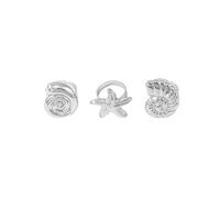XJEIVJIC Étoiles de mer vintage enveloppement de mer enveloppe ouverte pour femmes/ajustement de la conchie délicate confort de confort en ajustement de doigt de doigt