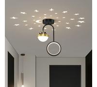 XJEIVJIC Modern led ds Kid's Bedroom dimmable led Ceiling Light fixtures, Ceiling Decor Hanging lamp for Bedroom Corridor Balcony Pendant Light