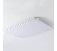 XJEIVJIC Pendant Light, Modern Minimalist Ultra-Thin Square LED Flush Mount Ceiling Light 36W Three-Color dimming Ceiling Lamp Large Home Interior Ceiling Lighting for Bedroom and Living Room(Black)