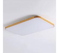 XJEIVJIC Pendant Light, Modern Minimalist Ultra-Thin Square LED Flush Mount Ceiling Light 36W Three-Color dimming Ceiling Lamp Large Home Interior Ceiling Lighting for Bedroom and Living Room(Black)