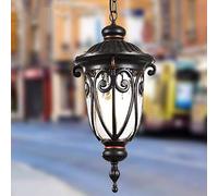 XJEIVJIC Pendentif léger, extérieur ip54 lustre jardin léger jardin villa ingénierie bouton type balcon allée lampe de plafond extérieur