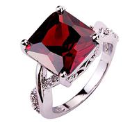 XJEIVJIC Saint-Valentin Ring Stone Wedding Mariage Bridal Rhinge pour femmes