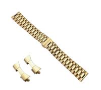 XJEIVJIC Solid Stainless Steel Watch Band 10mm 12mm 13mm 14mm 16mm 17mm 18mm 19mm 20mm 21mm 22mm Wrist Strap Butterfly Buckle (Color : Rose gold, Size 19mm)