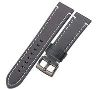 XJEIVJIC watch strap, hand-stitched retro strap men's and women's leather 18 20 22 24mm stainless steel buckle,bracelet