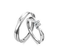 XJEIVJIC Wedding Ring, Promise Rings for Couples Crystal Ring Set for Her