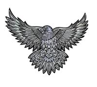 XJHDS 25 * 30 cm Rock Punk Band Grand Fer sur Les Patchs de Broderie Insigne Patchs de Broderie crâne Fer sur Les Patchs de Broderie pour vêtements